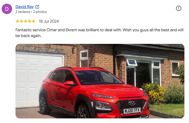 Google review from David Ray